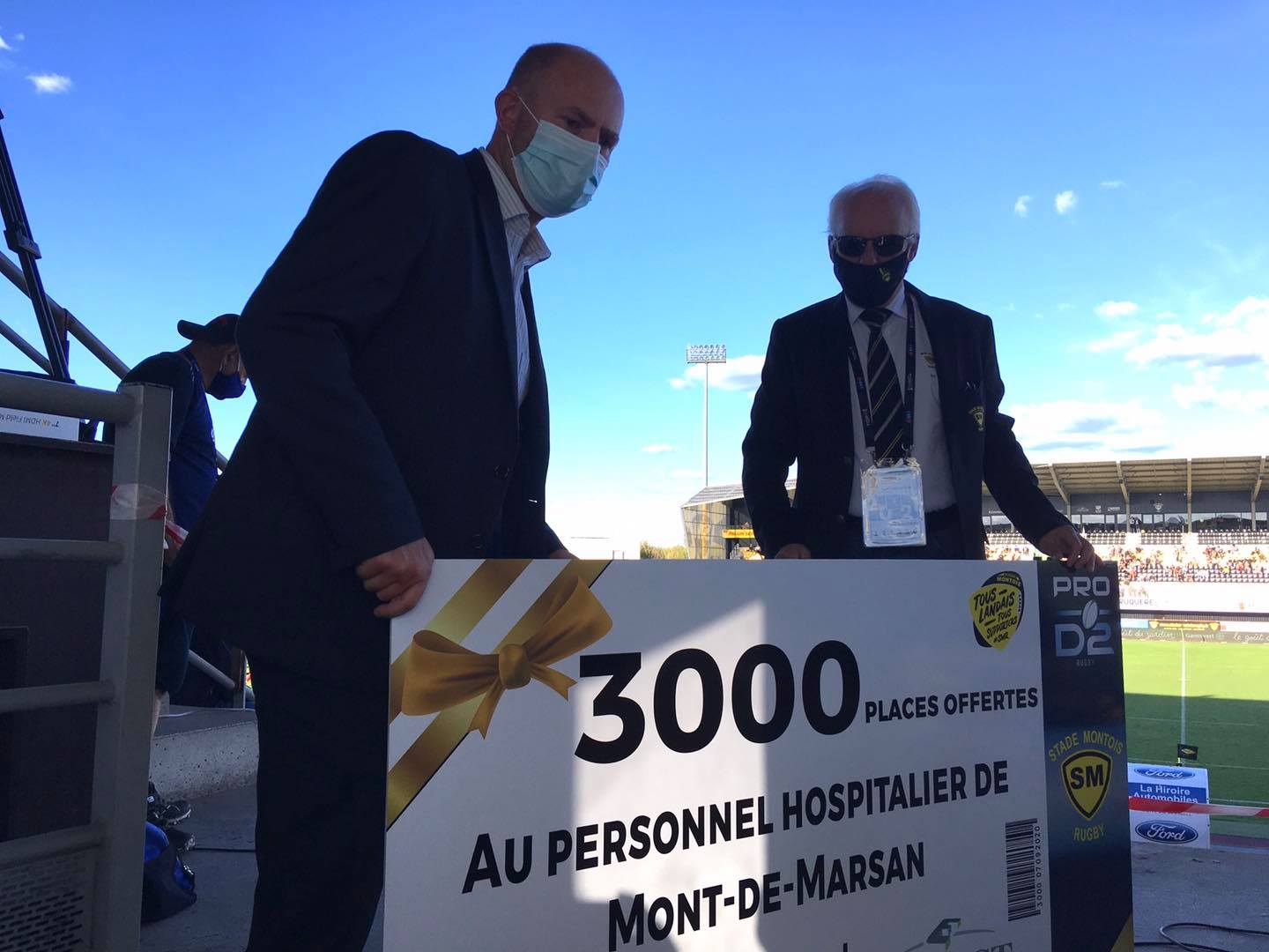 Le corps soignant au stade André et Guy Boniface