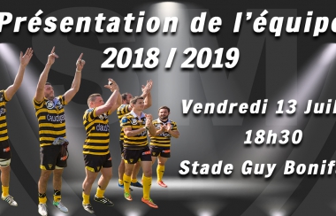 Présentation de l'équipe 2018 / 2019