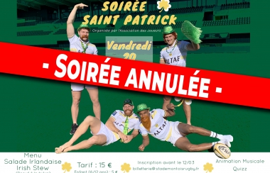 Annulation de la soirée des joueurs 