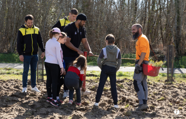 Inauguration de Lou Pignada des donateurs du Stade Montois Rugby