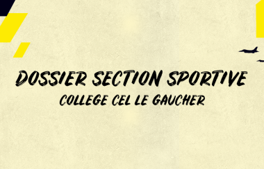 CANDIDATURE SECTION SPORTIVE - CEL LE GAUCHER 