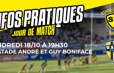 SMR-USON Nevers Rugby | Les infos pratiques pour la J7 à domicile