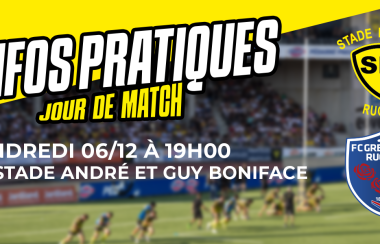SMR-FCG | Les infos pratiques pour la J13 à domicile