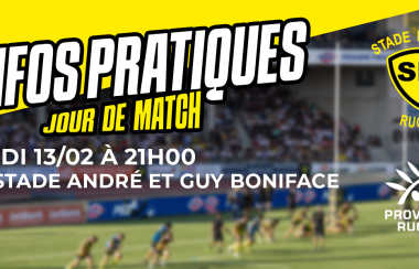 SMR-PR | Les infos pratiques pour la J20 à domicile