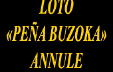 Loto Peña Buzoka annulé