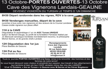 PORTES OUVERTES Cave des Vigneons Landais