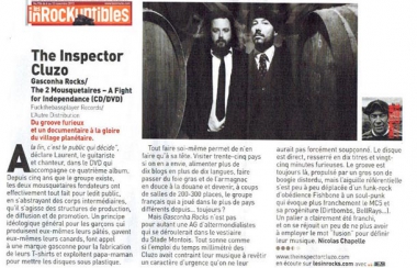 The Inspector Cluzo dans les INROCKUPTIBLES