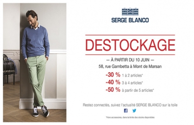 DESTOCKAGE SERGE BLANCO