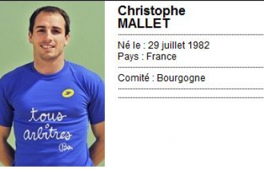 L'arbitre du match contre Colomiers : Monsieur Christophe MALLET