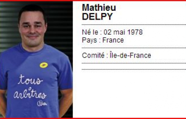 L'arbitre à Bourgoin : Mathieu Delpy