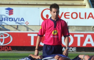 L'arbitre à Aurillac : Ludovic Cayre