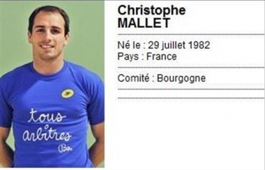 L'arbitre contre Perpignan : M. Christophe MALLET