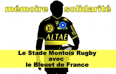 Opération Le Bleuet de France avec le Stade Montois contre Angoulème