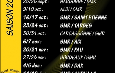 Calendrier Saison 2010 - 2011