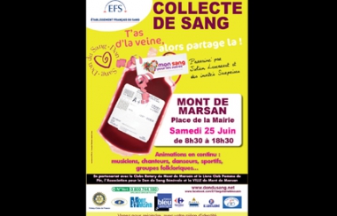 COLLECTE DE SANG LE 25 JUIN