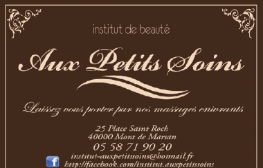 Partenariat avec l'institut de beauté AUX PETITS SOINS